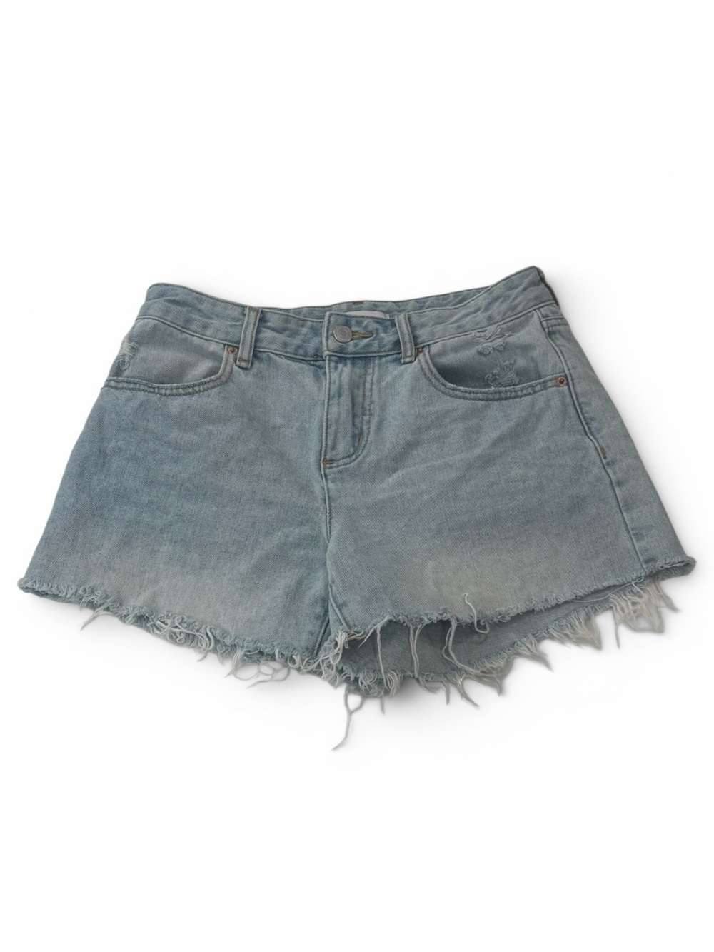 BDG Light Blue Distressed Denim Cutoff Shorts Womens Size 26